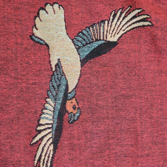 Handmade Peruvian Alpaca Wool Shawl Wrap Tapestry - Picture 3 of 9